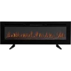 MonsterShop Electric Inset Fireplace 60â Black